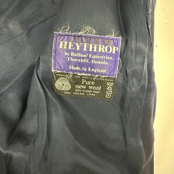 Vintage Heythrop Equestrian Blazer - Pure Wool - Made in England - Size Medium - Picture 5 of 9